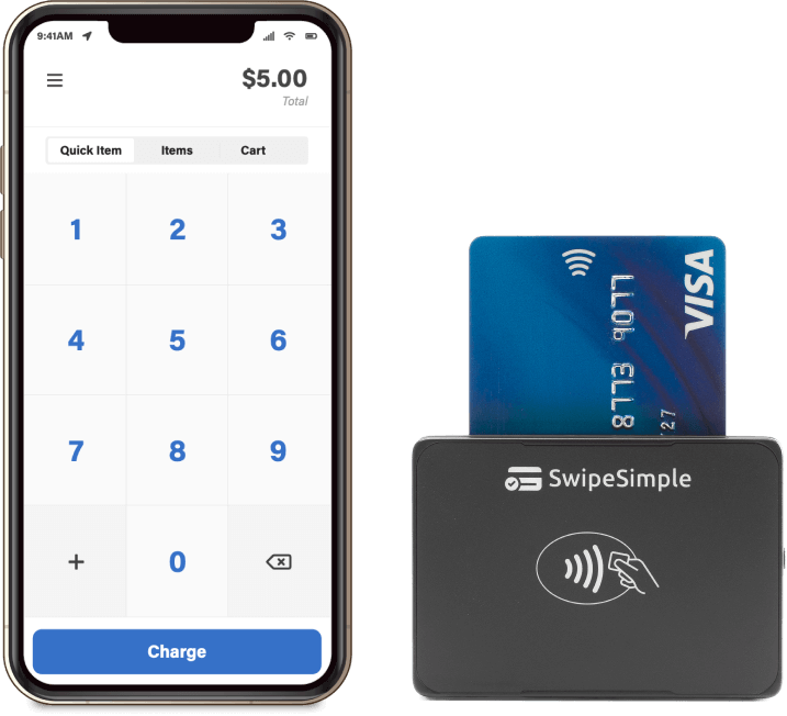 SwipeSimple mobile application and SS b250 Mobile reader